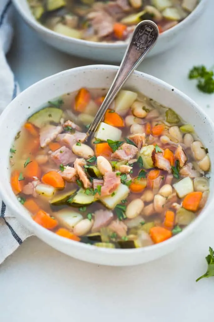 Christmas Slow Cooker Ham Bone Soup
