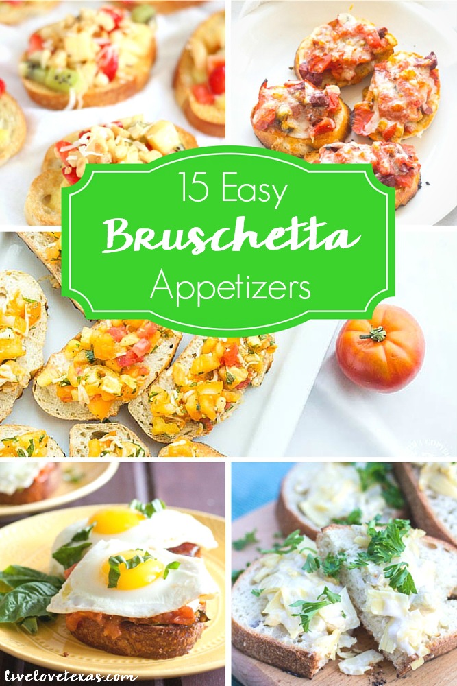 You'll never have to stress about entertaining when you have this amazingly delicious assortment of 15 Easy Bruschetta Appetizer Recipes ready and waiting! 