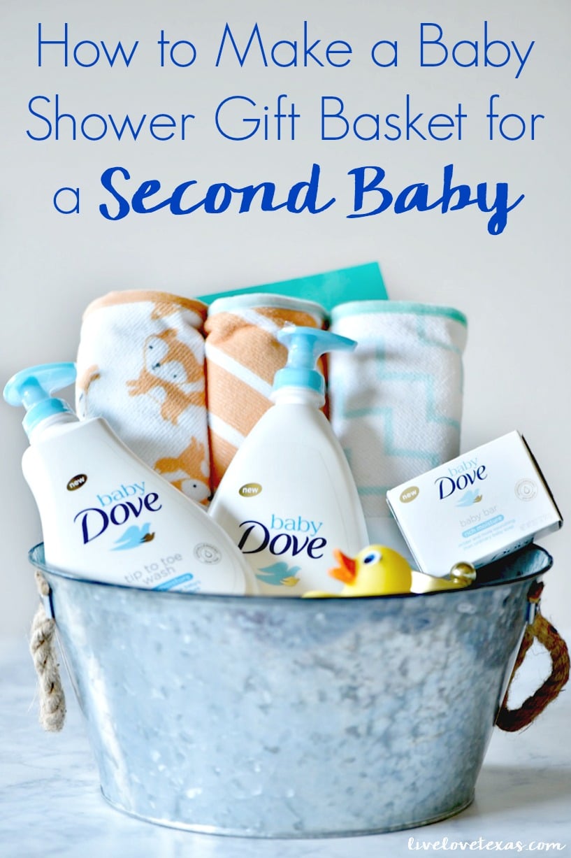 Have you ever wondered what to give to someone pregnant with their second child? Now you do! How to Make a Baby Shower Gift Basket for a Second Baby! #pregnancy #pregnant #gifts #babyshower #babyshowergifts