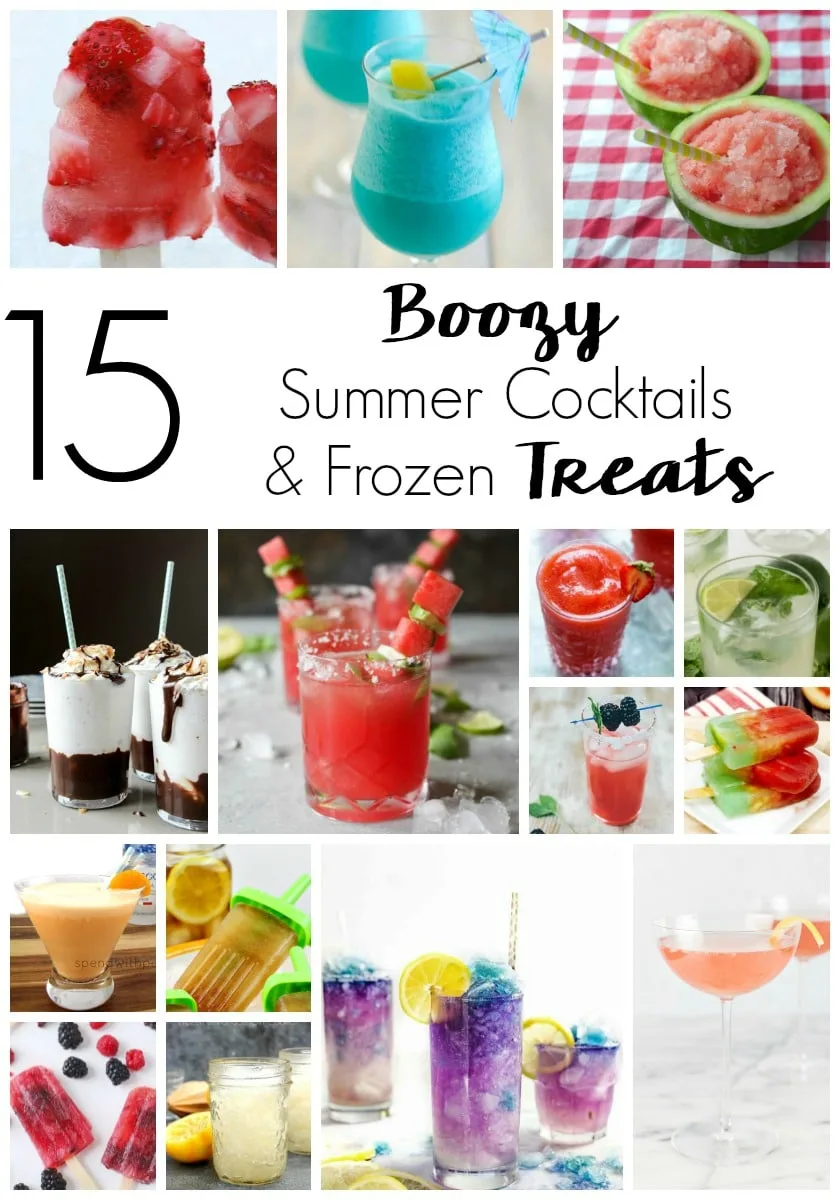 Beat the heat with the best boozy frozen summer recipes. From cocktails to frozen dessert, these recipes are sure to cool you down and chill you out!