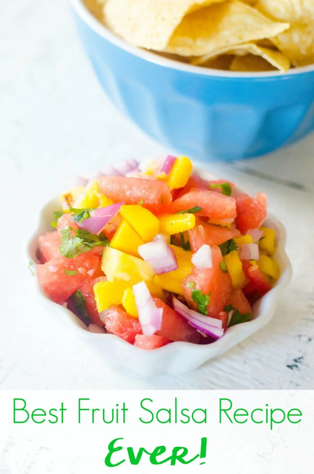 Looking for the best fruit salsa recipe ever? You've found it! This easy to make recipe is great on tacos, chips, and a great tropical fruit salsa for fish!