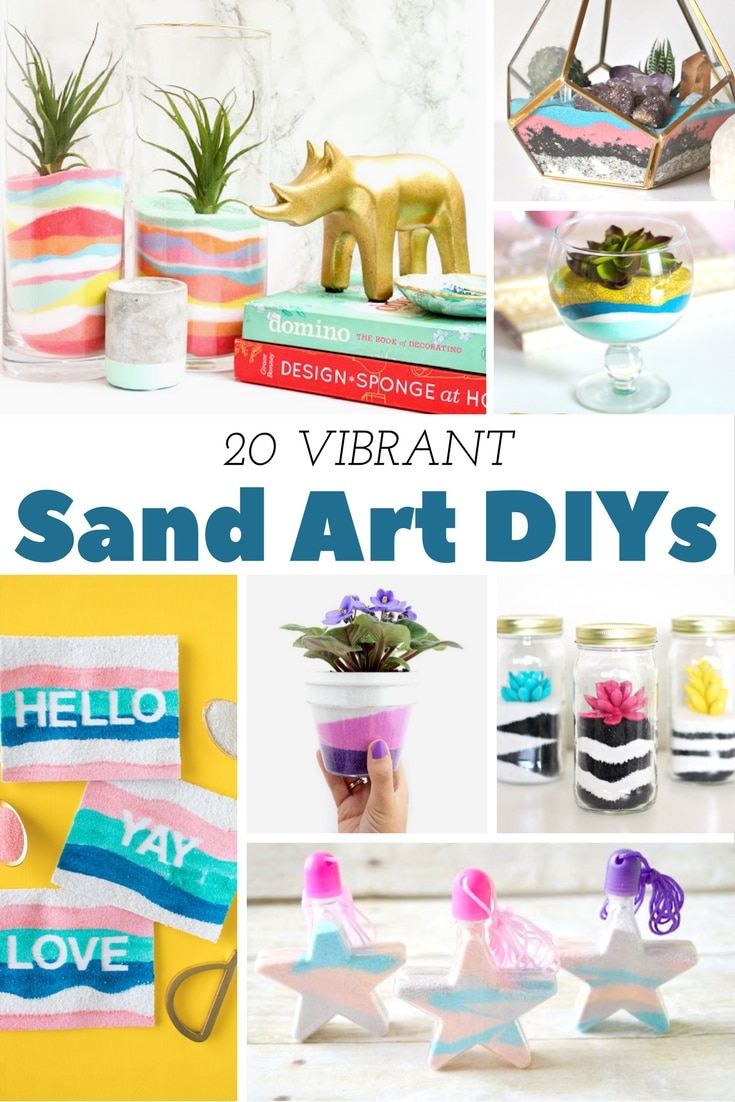 These sand art DIY projects will make you want to make a trip to the beach just so you can get your craft on! 