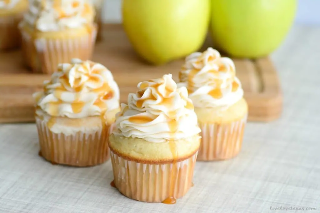 This easy Caramel Apple Cupcakes recipe combines apple cupcakes from scratch with a homemade caramel buttercream frosting to take it over the top and get you ready for all things fall!