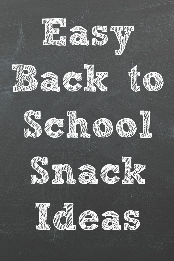 Summer's over, get back into the groove of your regular schedule with these easy back to school snack ideas to make the transition easier!