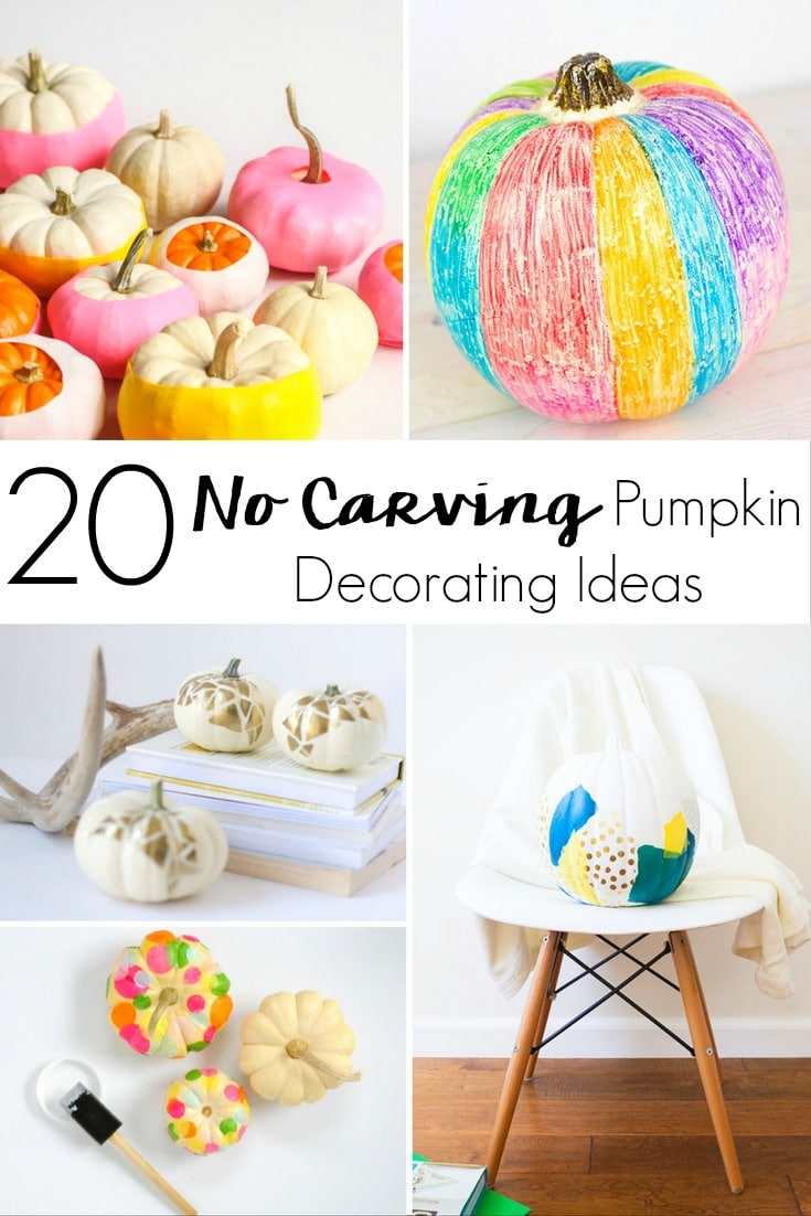 20 No Carving Pumpkin Decorating Ideas for a Festive House Without the Mess