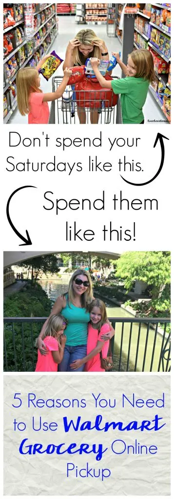 Grocery shopping with kids is hard work and a chore. Here are 5 Reasons You Need to Use Walmart Grocery Online Pickup Service to save time and your sanity! 