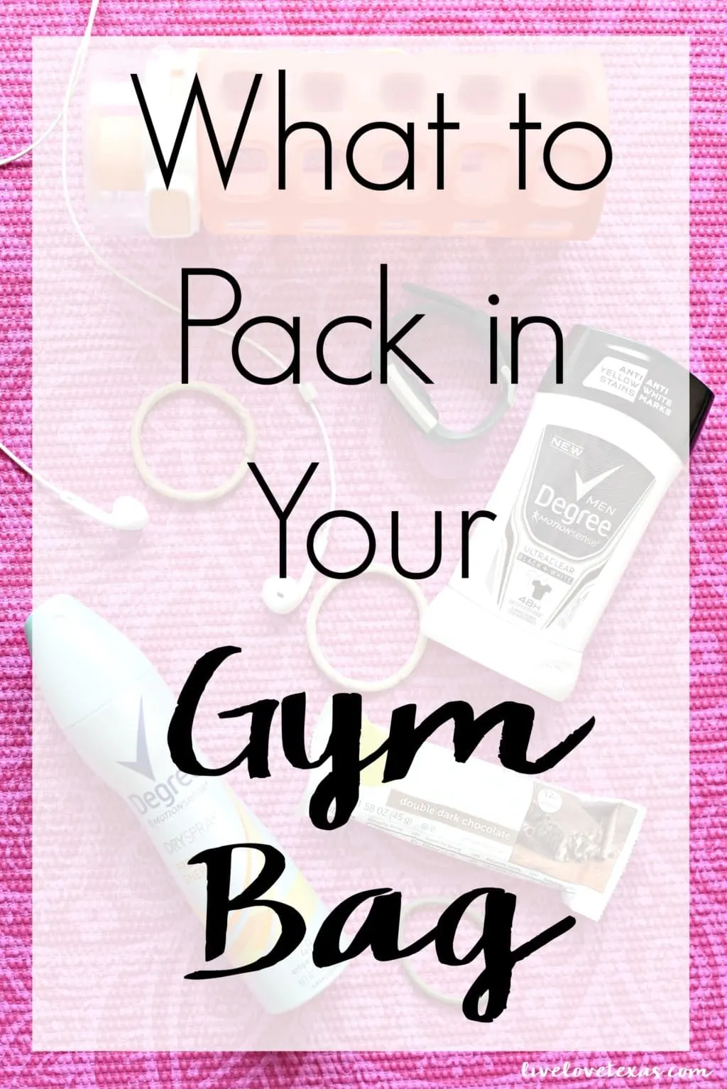 Heading to the gym? Don't leave home without learning What to Pack in Your Gym Bag so you're ready to get the most from your workout!