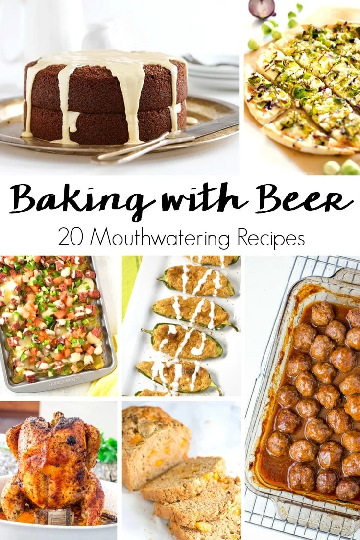 Get creative in the kitchen! From savory to sweet, these are 20 Baking with Beer Recipes where the flavor of your favorite brew only enhances the flavor of your favorite foods!