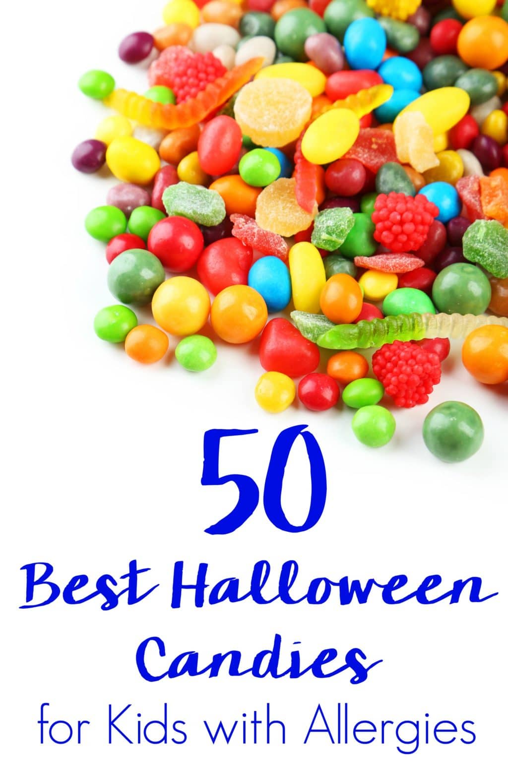 Let all kids have fun while staying safe trick or treating. Stock up on this list with the best Halloween candy for kids with allergies with 50 ideas!