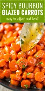 Spicy Bourbon Glazed Carrots