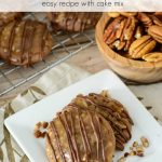 This easy recipe for German Chocolate Cookies with Cake Mix has all the flavor of German chocolate cake in individual portions! #germanchocolate #chocolatecookies #chocolate #cookies #cookierecipes #cookierecipe #cakemix #cakemixrecipes #pecans #dessertrecipes #dessert #christmascookies #christmascookieexchange #bestcookierecipes