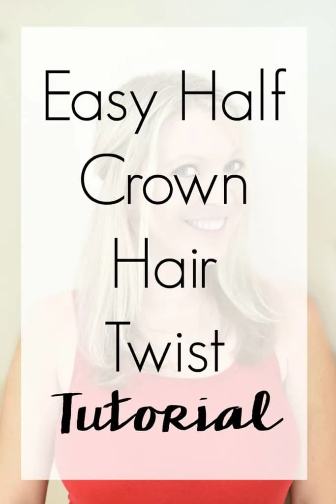 Take your hair game to the next level with this easy half crown hair twist tutorial. A simple style that doesn't require heat, but that looks feminine without any advanced skills.