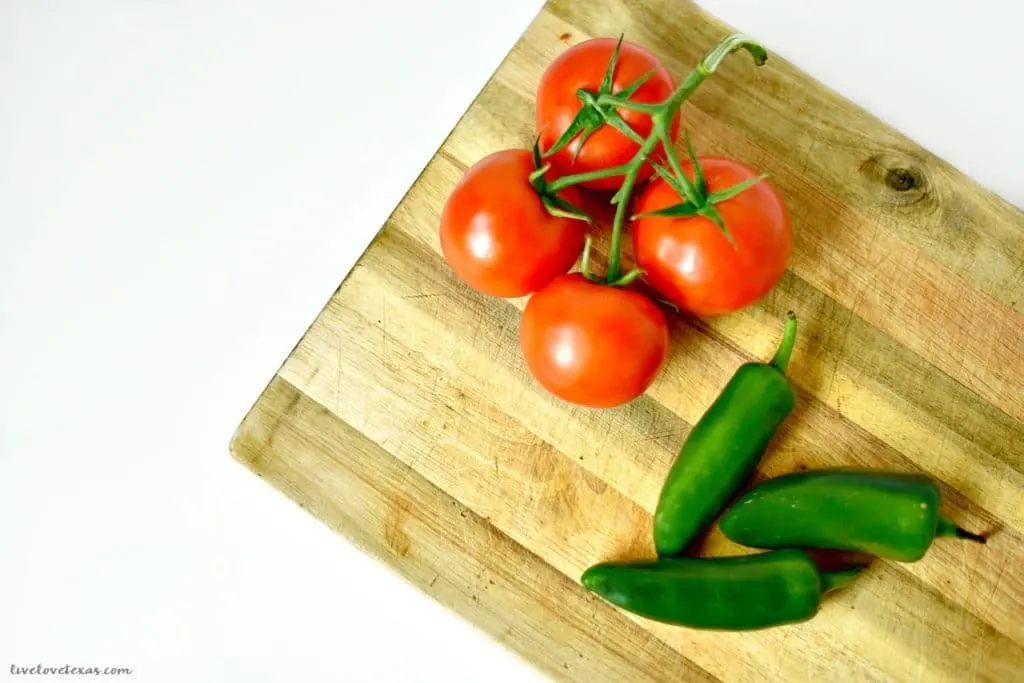 Ditch the store-bought salsa and make your own with this Easy Homemade Salsa Recipe with Fresh Tomatoes & Peppers. It's fast and simple to make to make and tastes great as a topping or with chips!