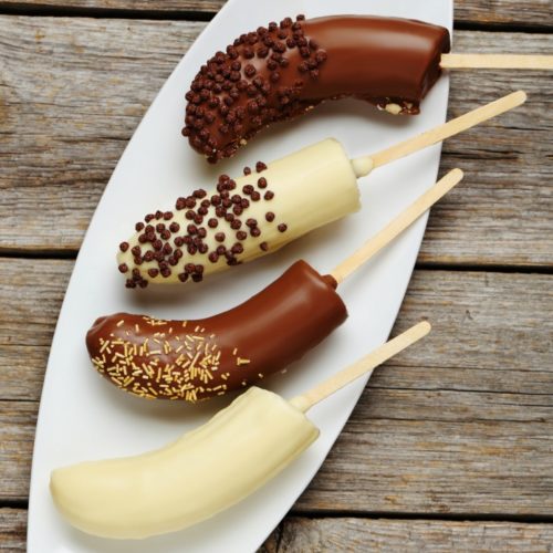 Easy To Make Chocolate Covered Frozen Bananas Recipe