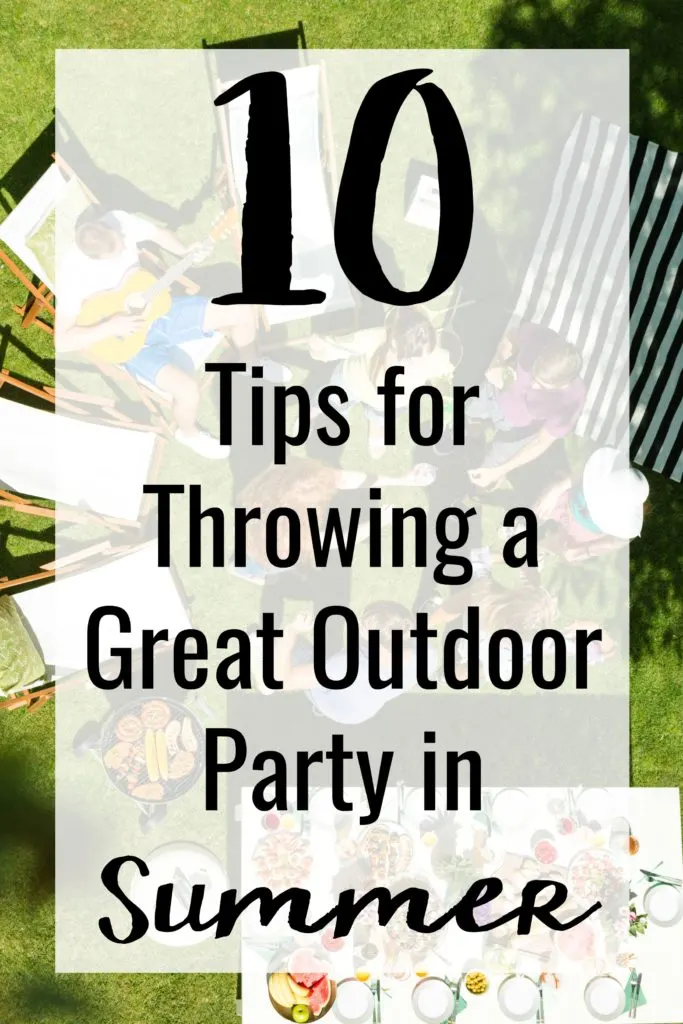 The weather is heating up and the entertaining season is back again. Use these 10 Tips for Throwing a Great Outdoor Party in Summer & Spring for a stress-free get-together!