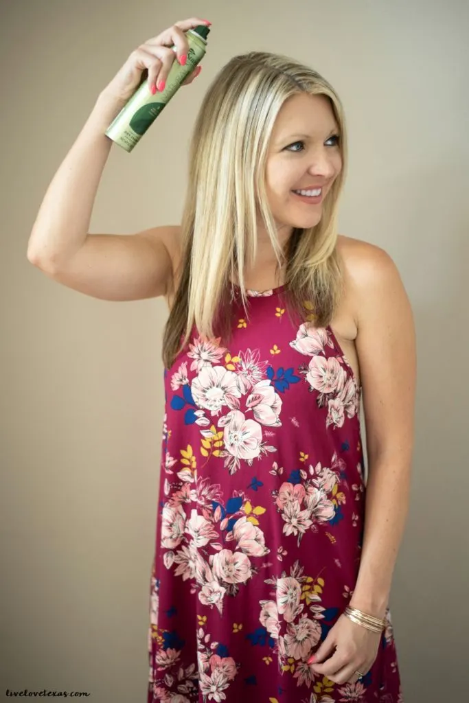 This fast and easy half up half down hairstyle tutorial is so simple and works on medium to long hair. It's a super versatile look that can be dressed up or down with just a ponytail holder and bobby pins.