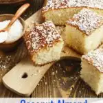 This Simple & Sweet Coconut Almond Bread recipe uses 10 basic ingredients you already have in your kitchen and makes the most heavenly smell that will instantly transport you to the tropics.