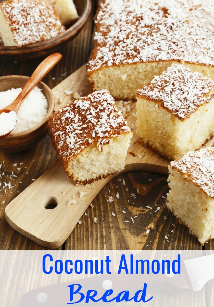 This Simple & Sweet Coconut Almond Bread recipe uses 10 basic ingredients you already have in your kitchen and makes the most heavenly smell that will instantly transport you to the tropics. 