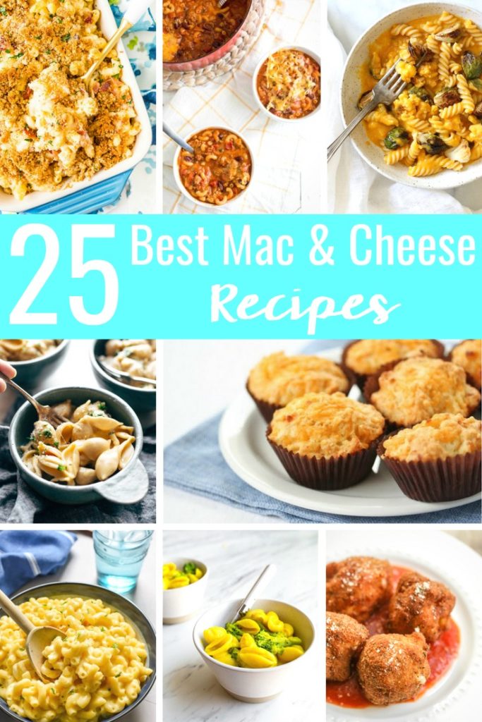 Celebrate National Mac & Cheese Day with this roundup of the 25 Best Mac & Cheese Recipes! These mouthwateringly, delicious recipes go beyond a box and will transform the way you think about macaroni & cheese!
