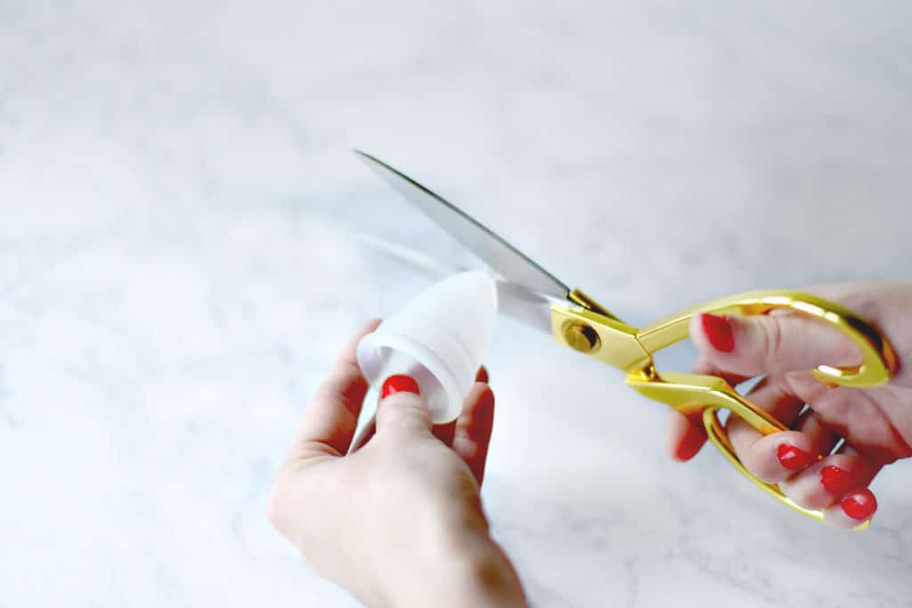 Cutting the stem of your Diva Cup for proper fit.