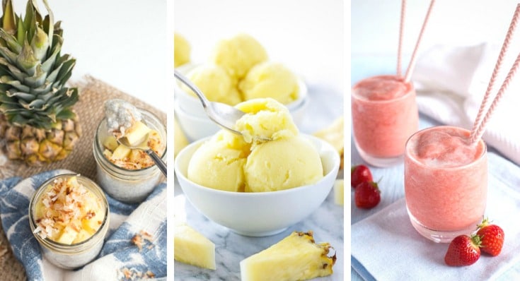 Pina coladas are the perfect blend of the smells and flavors of summer! But why be limited to just frozen cocktails? Now you can enjoy the pina colada flavors you love all day long with these 21 Pina Colada Recipes to Celebrate National Pina Colada Day!