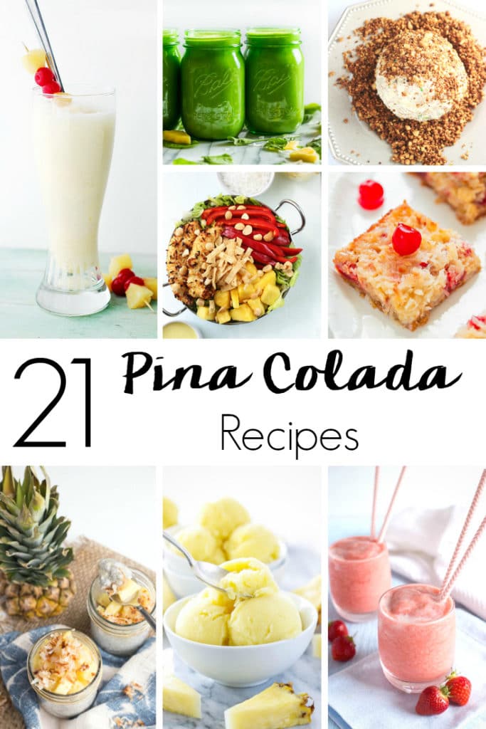 Pina coladas are the perfect blend of the smells and flavors of summer! But why be limited to just frozen cocktails? Now you can enjoy the pina colada flavors you love all day long with these 21 Pina Colada Recipes to Celebrate National Pina Colada Day!