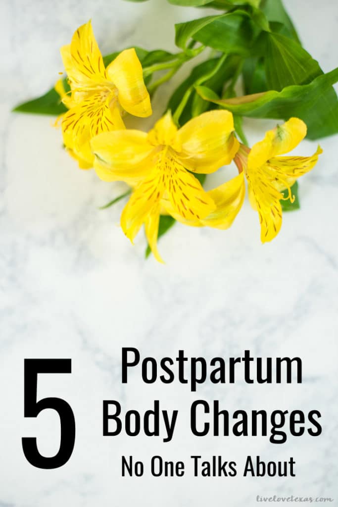 Pregnancy changes your body long after you've delivered. Here are 5 Postpartum Body Changes No One Talks About and how to deal with them confidently!