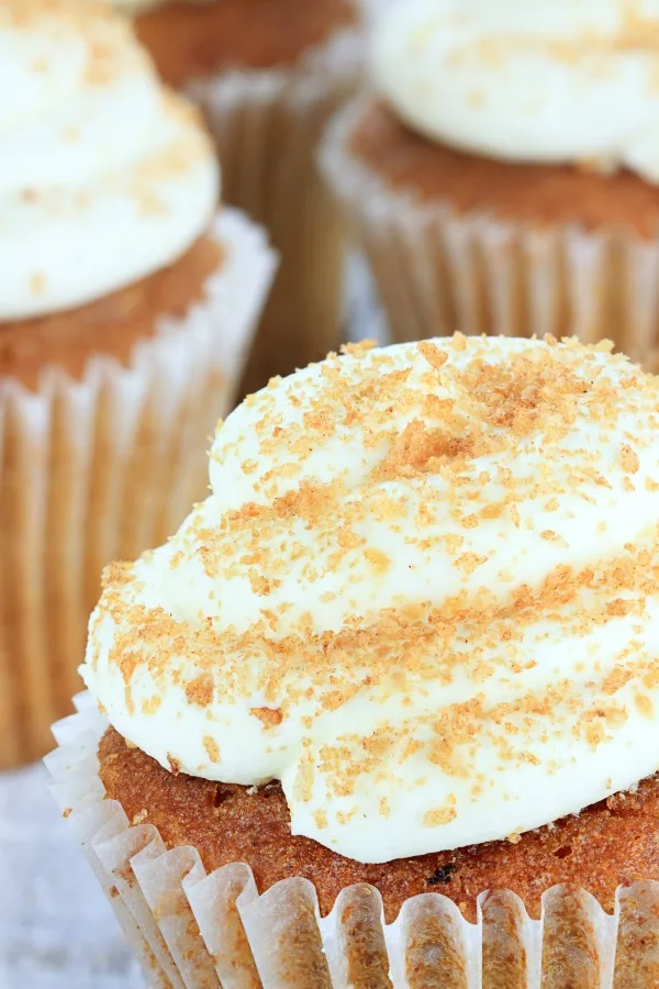The best fall dessert is my pumpkin cupcakes. Follow my recipe to make cream cheese buttercream frosting for your next fall party. #pumpkincupcakes #pumpkin #creamcheese #creamcheeseicing #creamcheesefrosting #frosting #falldessert #pumpkindessert #recipes #recipes #pumpkinrecipes #thanksgivingdesserts #fallrecipes #fallfood #cupcake #cupcakes #cupcakerecipes