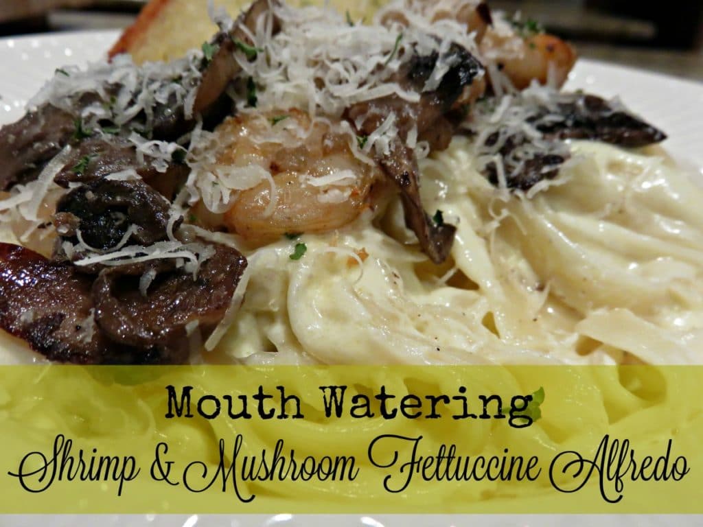 Mouthwatering and creamy restaurant style pasta that can be thrown together in under 30 minutes? It sounds too good to be true, but it’s not with this quick and easy Shrimp and Mushroom Fettuccine Alfredo recipe. Wow your guests or just simplify dinner for your family.