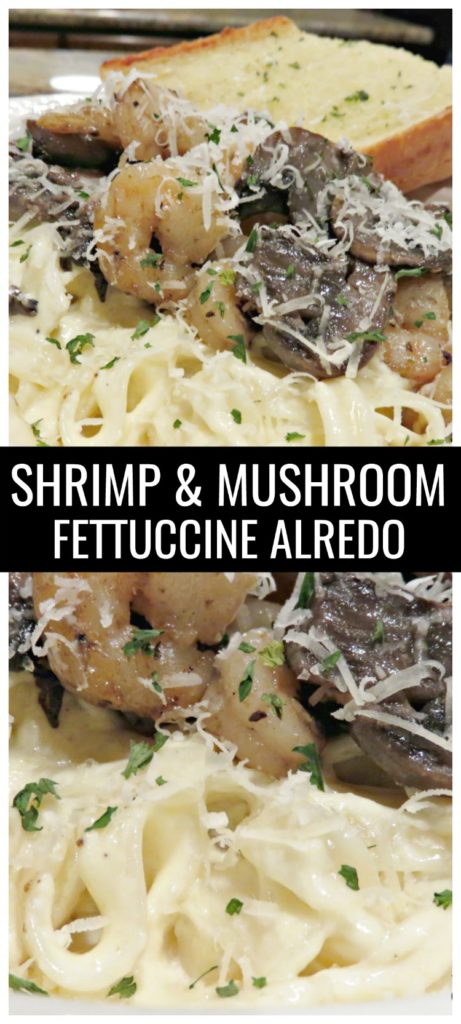Mouthwatering and creamy restaurant style pasta that can be thrown together in under 30 minutes? It sounds too good to be true, but it’s not with this quick and easy Shrimp and Mushroom Fettuccine Alfredo recipe. Wow your guests or just simplify dinner for your family.