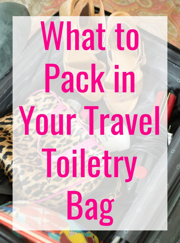 Don't stress out over forgetting the some of the essentials you need everyday. Here's what to pack in your travel toiletry bag so you have what you need!