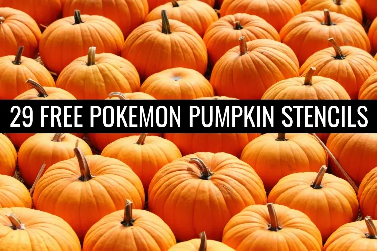 These 29 Free Pokemon Pumpkin Stencils are perfect for the Pokemon fan in your life! Use these free pumpkin&nbsp;carving patterns to create jack-o-lanterns with your favorite characters for Halloween! #halloween #pumpkins #jackolanterns #freepumpkinpatterns #freepumpkin #pumpkinstencils #pumpkincarving #freepatterns #freestencils #pokemon #pokemongo #pokemonhalloween #pikachu #eevee #jigglypuff #gastly #charizard