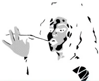Bellatrix Lestrange Pumpkin Stencil