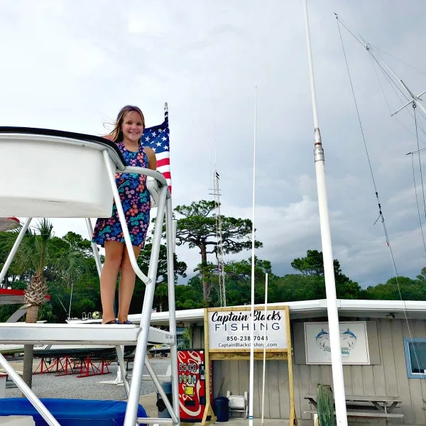 Brady on Captain Blacks Fishing Boat Panama City Beach Florida