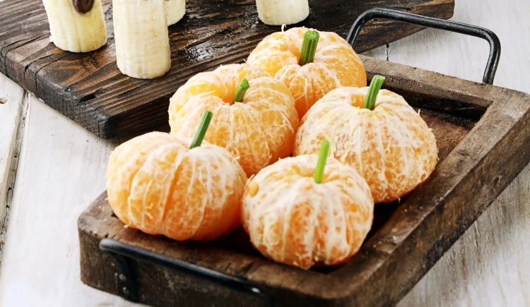 Clementine Pumpkins Halloween Food