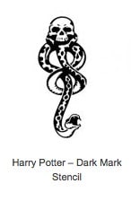 Harry Potter Death Mark Pumpkin Stencil