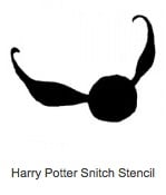 Harry Potter Snitch Pumpkin Stencil