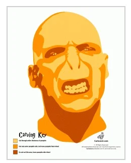 Harry Potter - Voldermort Pumpkin Stencil