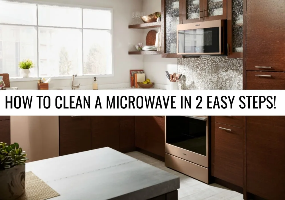 Stop spending time scrubbing your microwave. Learn how to clean a microwave quickly in just two easy steps!