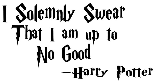I solemnly swear Harry Potter quote - Pumpkin Stencil
