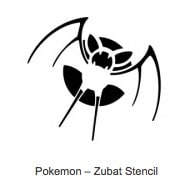 Zubat Pokemon Pumpkin Stencil