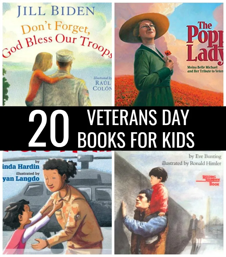 Sometimes it's hard to explain the importance and meaning behind a holiday. If you need a little help, check out these 20 Veterans Day Books for Kids.