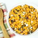 Roasted Butternut Squash Side Dish with Feta Cheese & Dried Cranberries