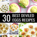 Prepare yourself for the 30 Best Deviled Egg Recipes ever! From your favorite, classic holiday appetizer recipes to easy recipes and deviled eggs with bacon. There's truly a deviled eggs appetizer for everyone! #deviledeggs #deviledeggsrecipe #eggrecipe #recipes #easyrecipes#bestrecipes #classicrecipes #appetizers #holidayappetizers #apps