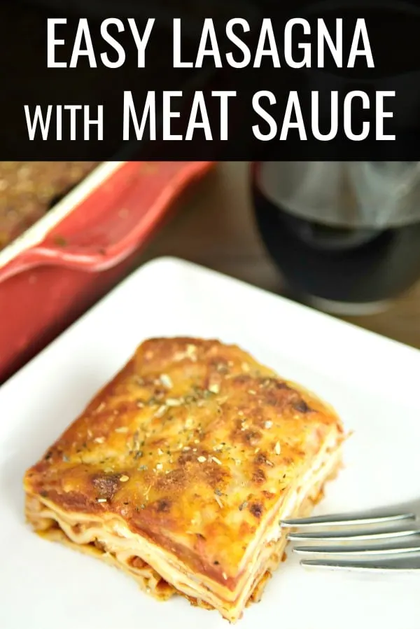 When you're craving comfort food and don't have time to make it, this easy weeknight lasagna recipe with meat sauce is for you. It's the perfect Italian meal that is kid&nbsp;friendly&nbsp;and baked in just one dish. Add a few sides dishes and this easy lasagna is quickly a family favorite!