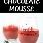 This bright red velvet chocolate mousse is perfect on its own. Or you can use it on top of cupcakes or other desserts. It's so light and fluffy! #redvelvet #redvelvetrecipes #recipes #dessertrecipes #dessert #chocolate #chocolatemousse #redvelvetmousse #mousserecipe