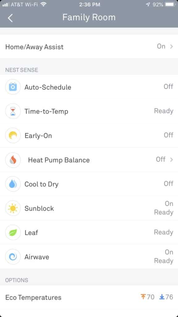 How to set Nest for vacation mode