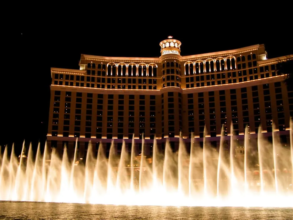 Bellagio Hotel Fountain Show in Las Vegas