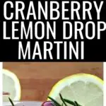 This fresh cranberry lemon drop martini&nbsp;recipe is a little sweet, a little tart, and such an easy cocktail to make. You'll make your own simple syrup using cranberries, water, and sugar as the base for this martini recipe.