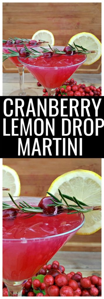 This fresh cranberry lemon drop martini recipe is a little sweet, a little tart, and such an easy cocktail to make. You'll make your own simple syrup using cranberries, water, and sugar as the base for this martini recipe.